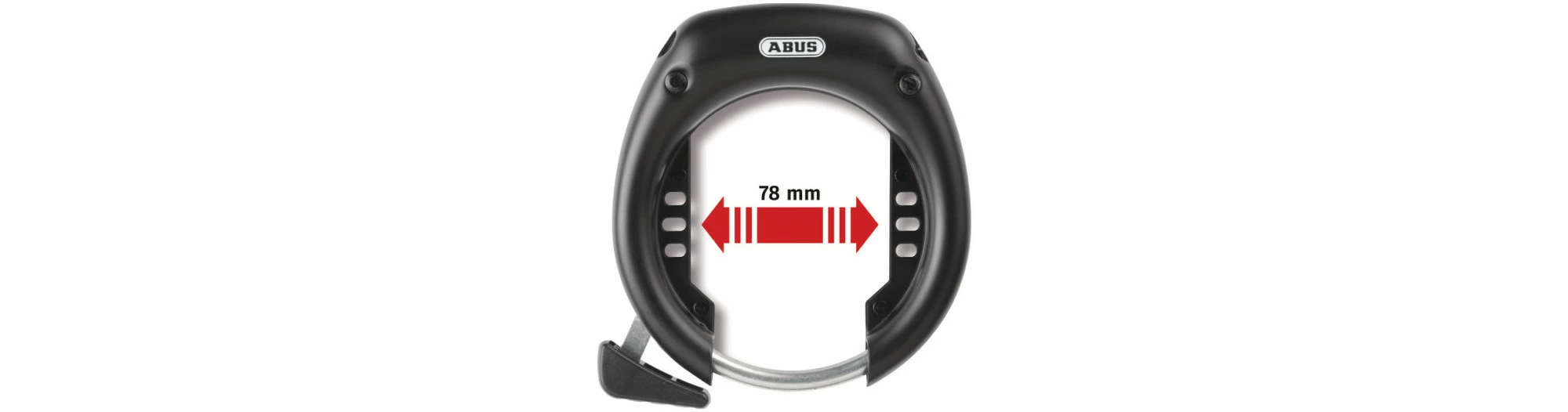 Abus Antivol à Clé Pour Cadre Shield 5650L NR Sans Support Noir 1 Abus Antivol à Clé Pour Cadre Shield 5650L NR Sans Support Noir