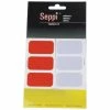 SEPPI Réflecteur Rectangle 3M Auto-collant Argent / Rouge