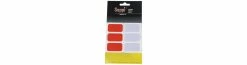 SEPPI Réflecteur Rectangle 3M Auto-collant Argent / Rouge
